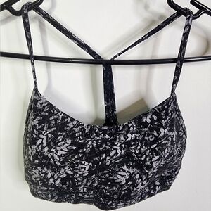 Flow Y Bra Nulu, Light Support, A–C Cups, Blossom Overlay Starlight Multi, Sz 6